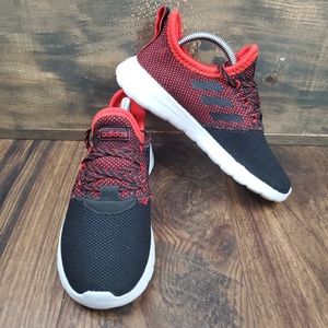 Adidas Lite Racer Rbn Black Red Slip On Sneaker Shoes Youth Kids Boys Sz 1.5